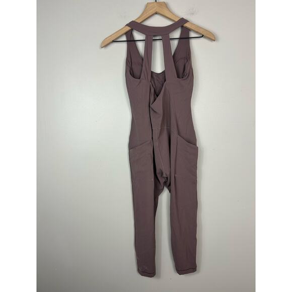 Athleta Transcend Bodysuit 7/8 Smokey Rose Sz MP Athleisure - Picture 9 of 12